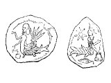 Palestinian god Dagon carved on a gem